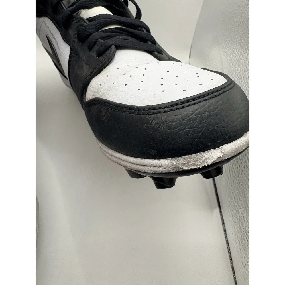 Jordan 1 Alpha Menace Mid Football Cleats Mens White Black Panda FJ6805-100 READ